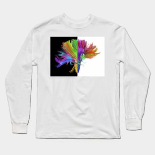 White matter fibres of the human brain (C023/9416) Long Sleeve T-Shirt